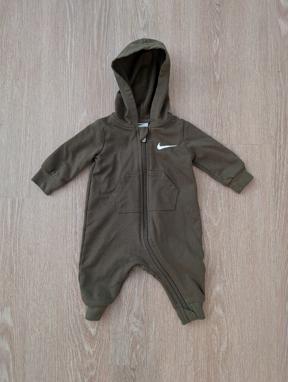 Nike Bodysuit Kids 3M Hooded One Piece Olive Green